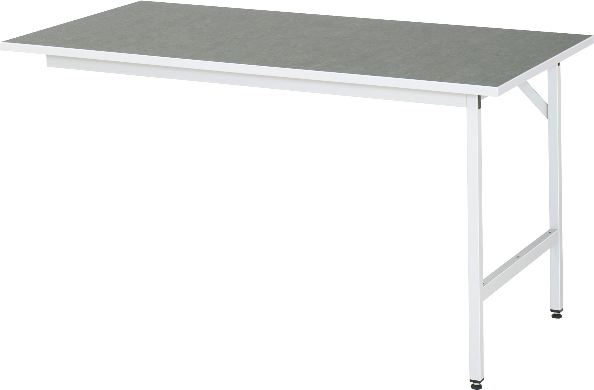 Anbautisch , B 2000 x T 800 x H 800-850 mm, Linoleum-/Universal-Platte 25 mm