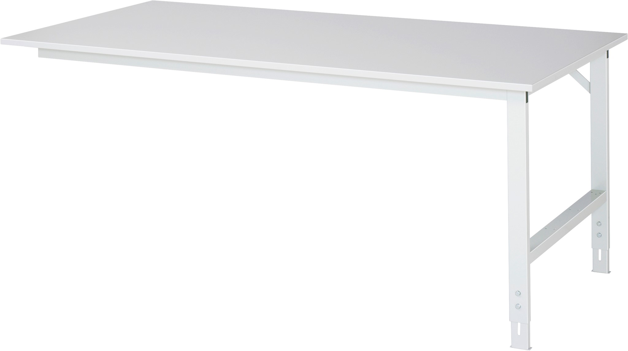 Arbeitstisch, B 1000 x T 800 x H 760-1080 mm, EGB-Melaminbeschichtete-Platte 28 mm