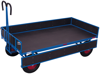 Handpritschenwagen, 1185x780 mm BxT mit Bordwand