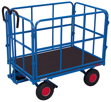 Wagen mit 4 Rohrgitterwänden