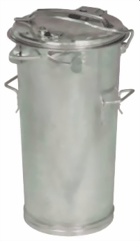 Mülltone 50 Liter, mit Verschlussbügel