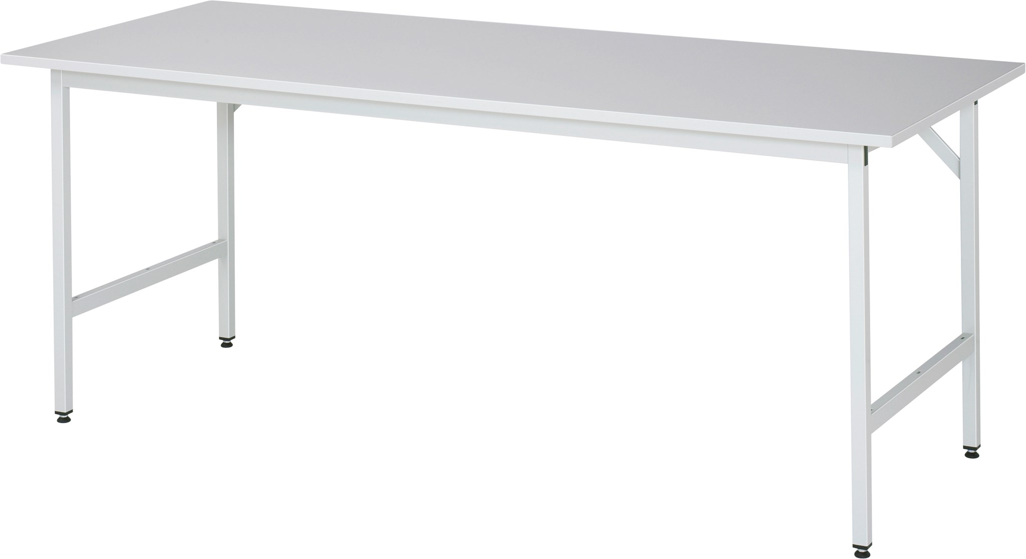 Arbeitstisch, B 2000 x T 800 x H 800-850 mm, EGB-Melaminbeschichtete-Platte 28 mm