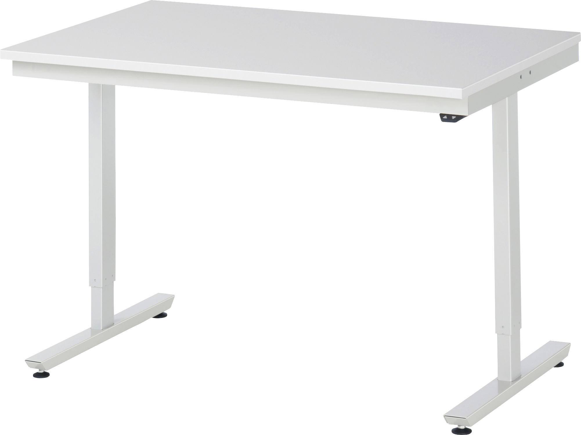 Arbeitstisch 1250x800x720-1120 mm BxTxH mit EGB-Melamin-Platte 28 mm