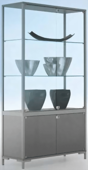 Standvitrine 1860x1500x400 mm HxBxT