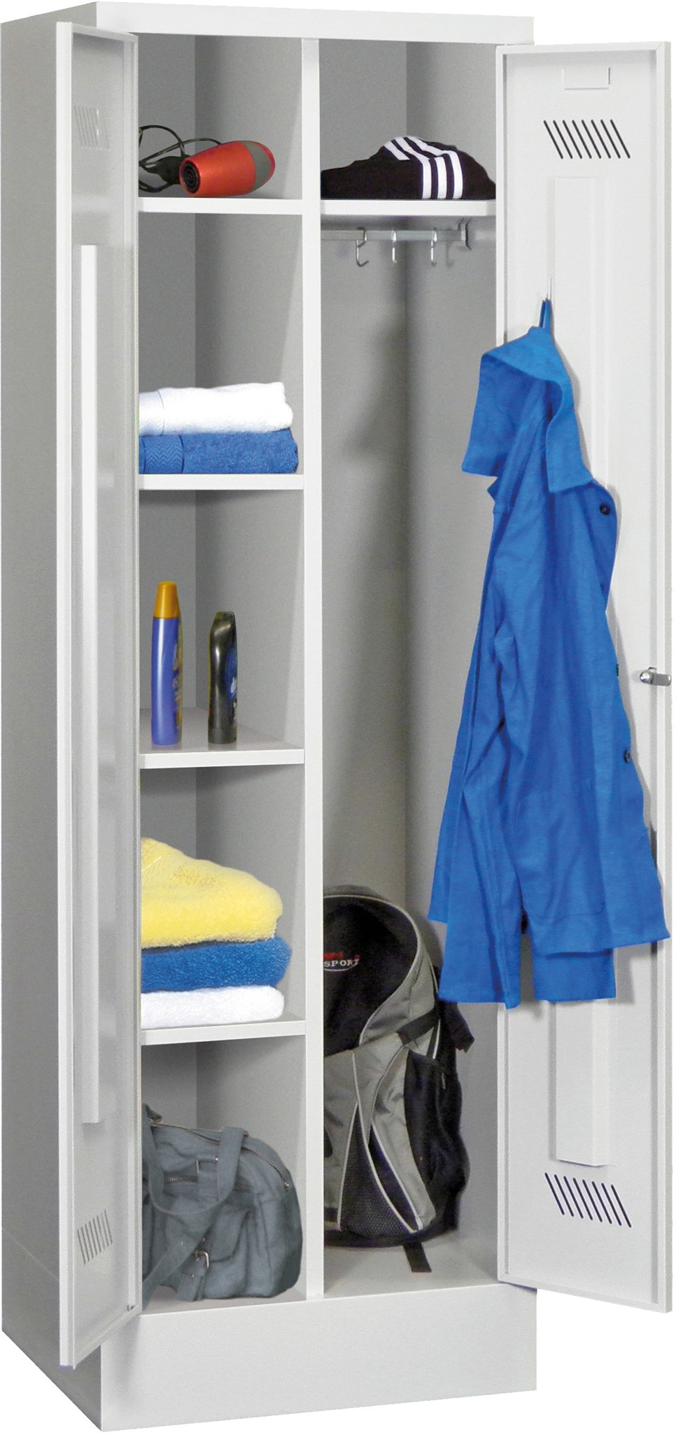 Kleider-/Wäscheschrank, 1850x800x500 mm HxBxT (1 Stück) ab Lager 