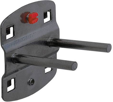 Werkzeughalter 150 mm Länge mit geradem Dorn doppelt, anthrazitgrau