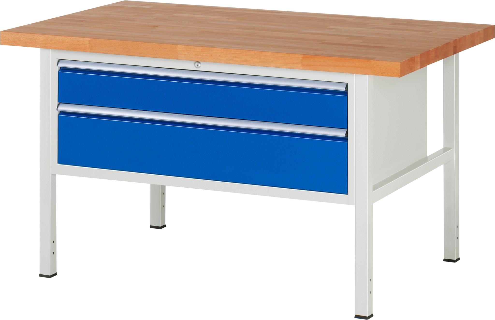 Werkbank Modell 8323, B 1500xT 900xH 840mm, Buche-Massiv-Platte 40mm