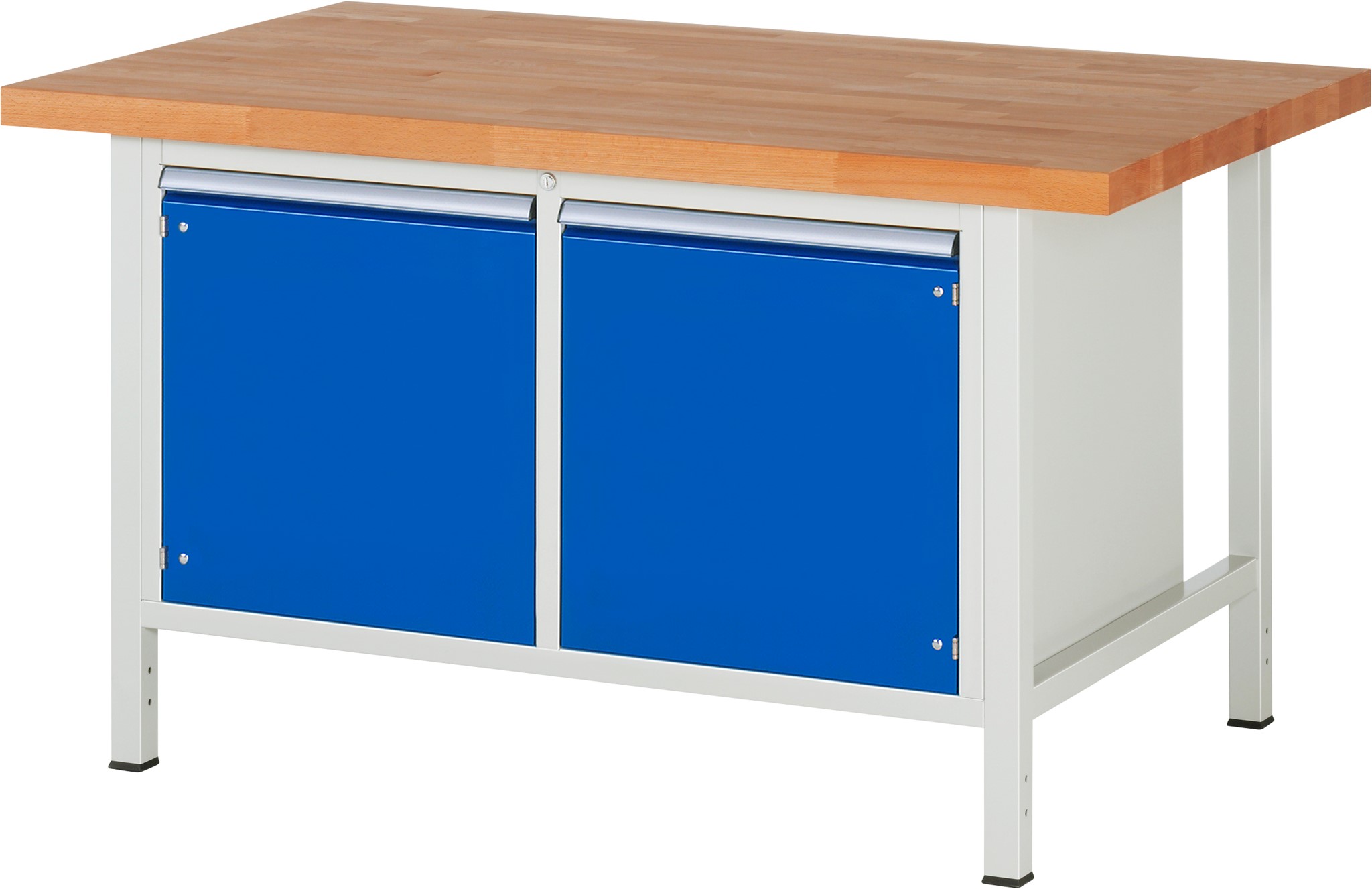Werkbank Modell 8465, B 1500xT 900xH 840mm, Buche-Massiv-Platte 40mm