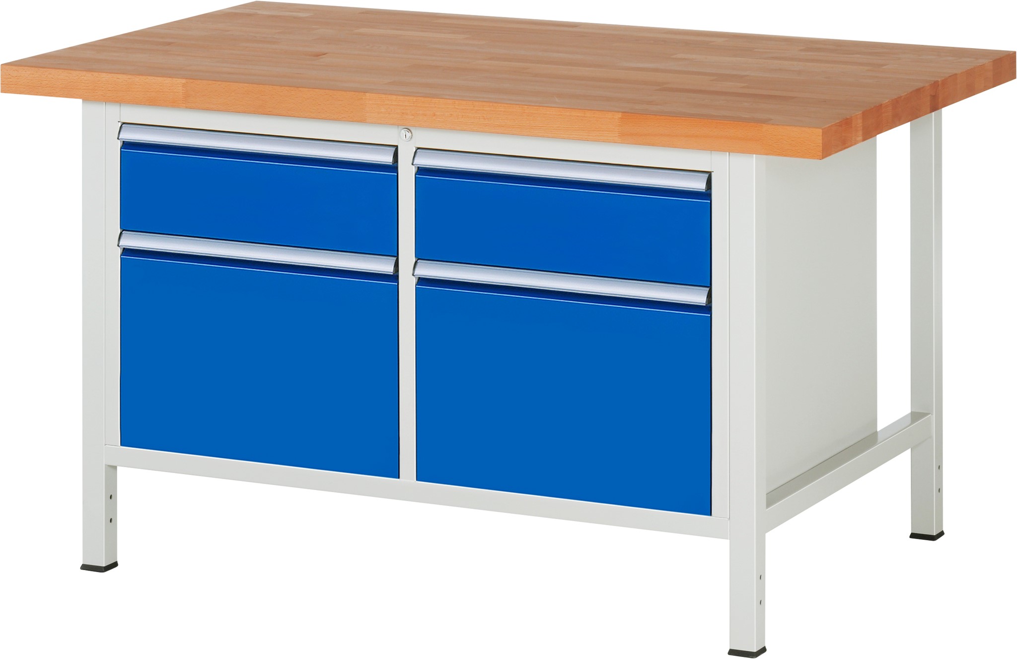 Werkbank Modell 8471, B 1500xT 900xH 840mm, Buche-Massiv-Platte 40mm