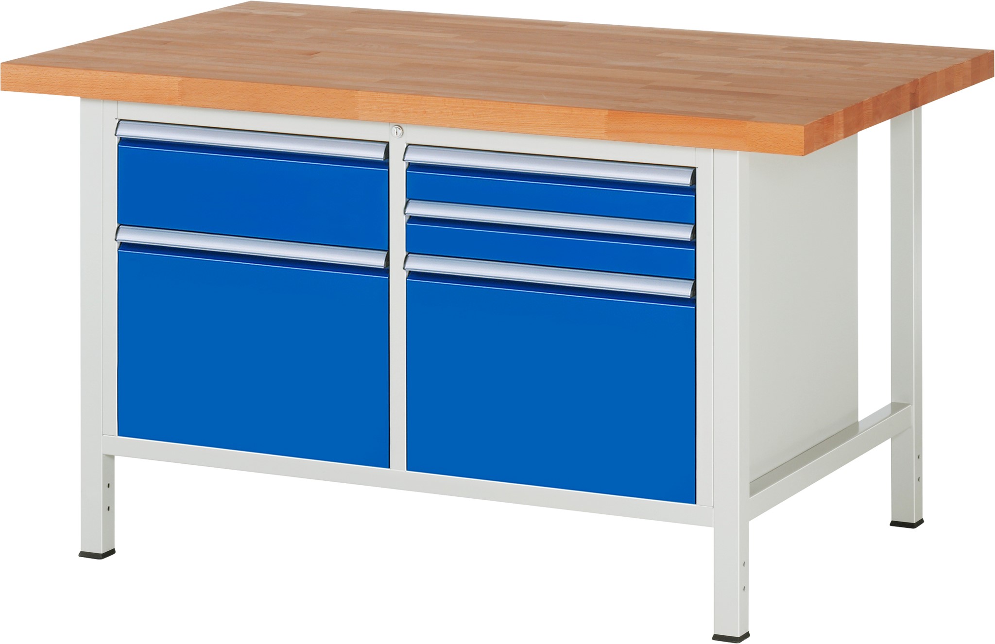 Werkbank Modell 8472, B 1500xT 900xH 840mm, Buche-Massiv-Platte 40mm