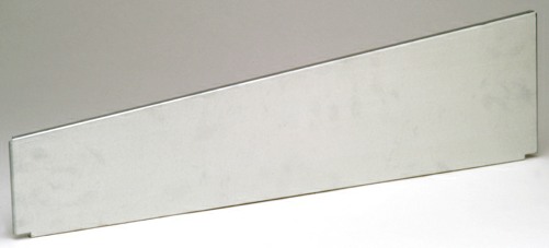 Schüttenabtrenner/-abschluss rechts für Regaltiefe 500 mm