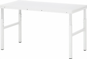Basis-Arbeitstisch 1200x500x650-1000 mm LxTxH, EGB-Melaminarbeitsplatte