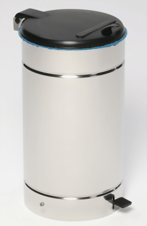 Tretabfallsammler 60 Liter, Edelstahl poliert 