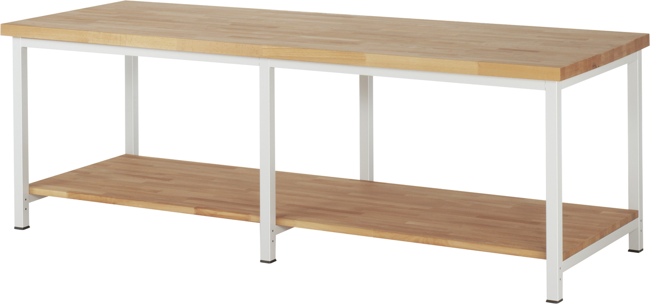 Werkbank fixe Höhe, 2500x900x840mm LxTxH