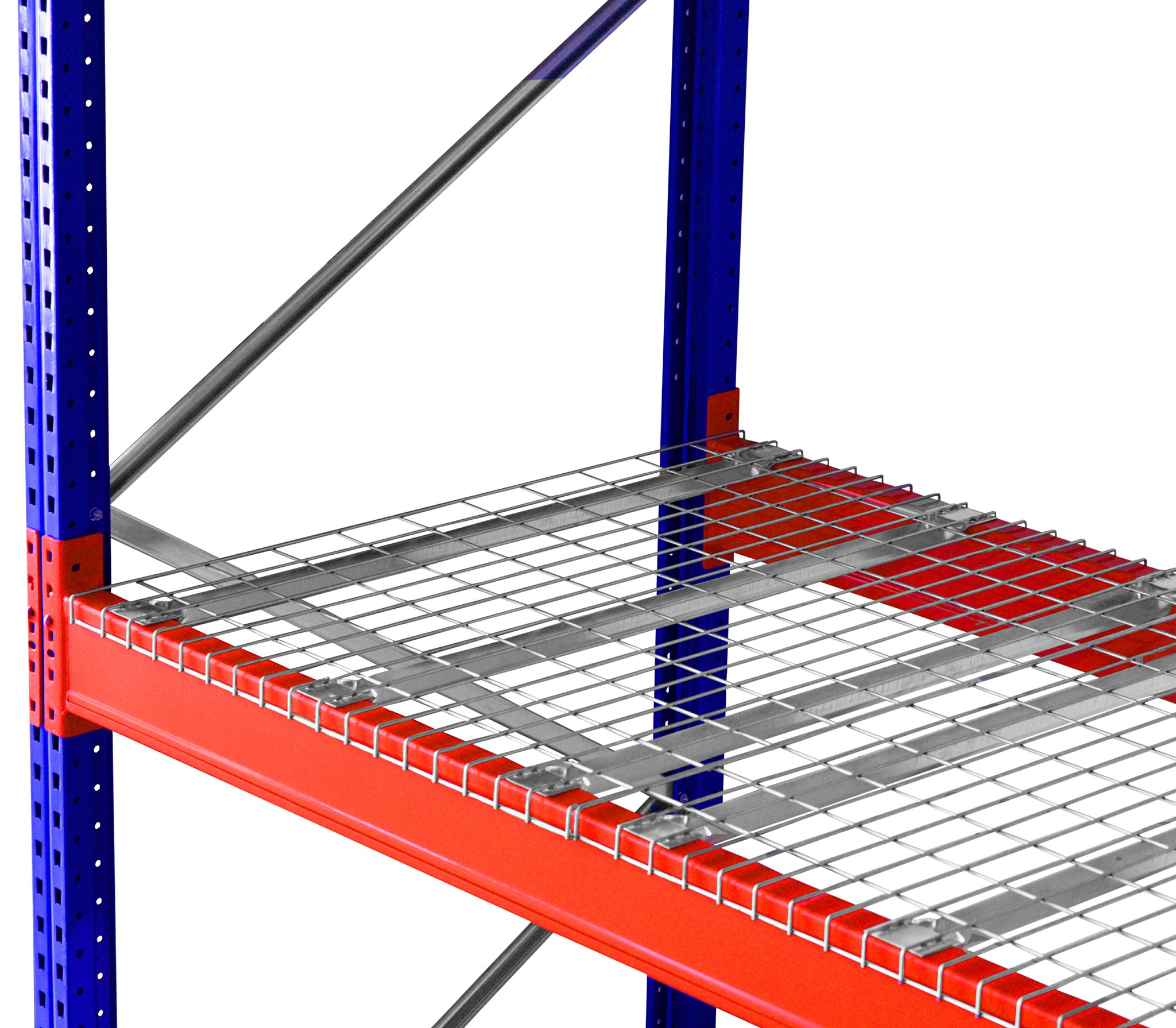Drahtgitter-Fachboden Breite 1825 mm, 2 Elemente, Tiefe 1100 mm
