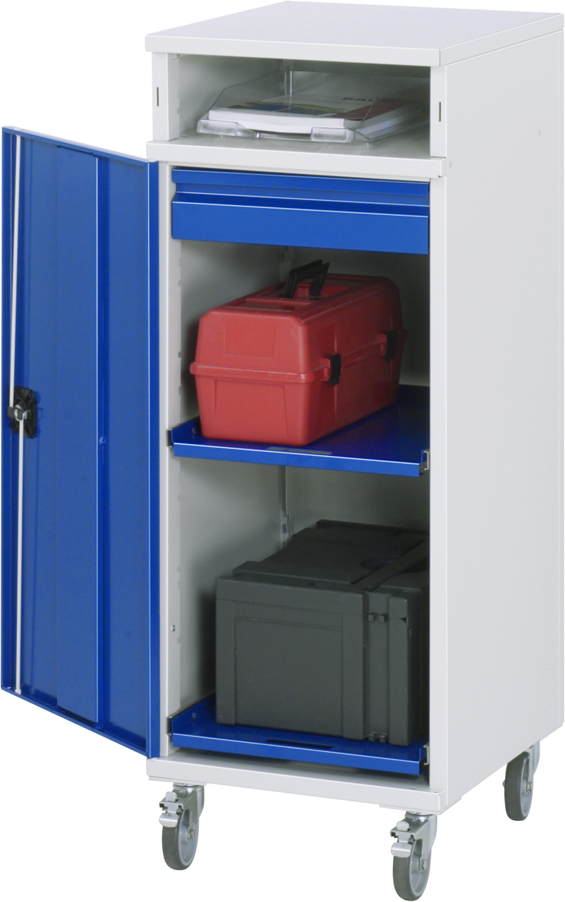 Beistellschrank-Stehpult, Modell 31, mobil
