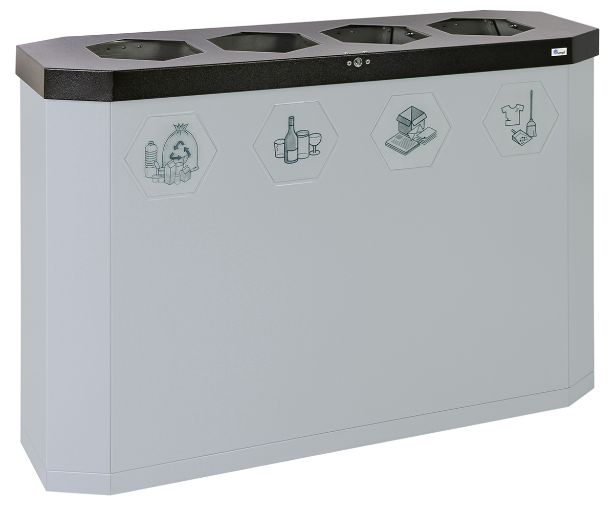 Abfalltrennsystem SIXCO smart4 x 45L