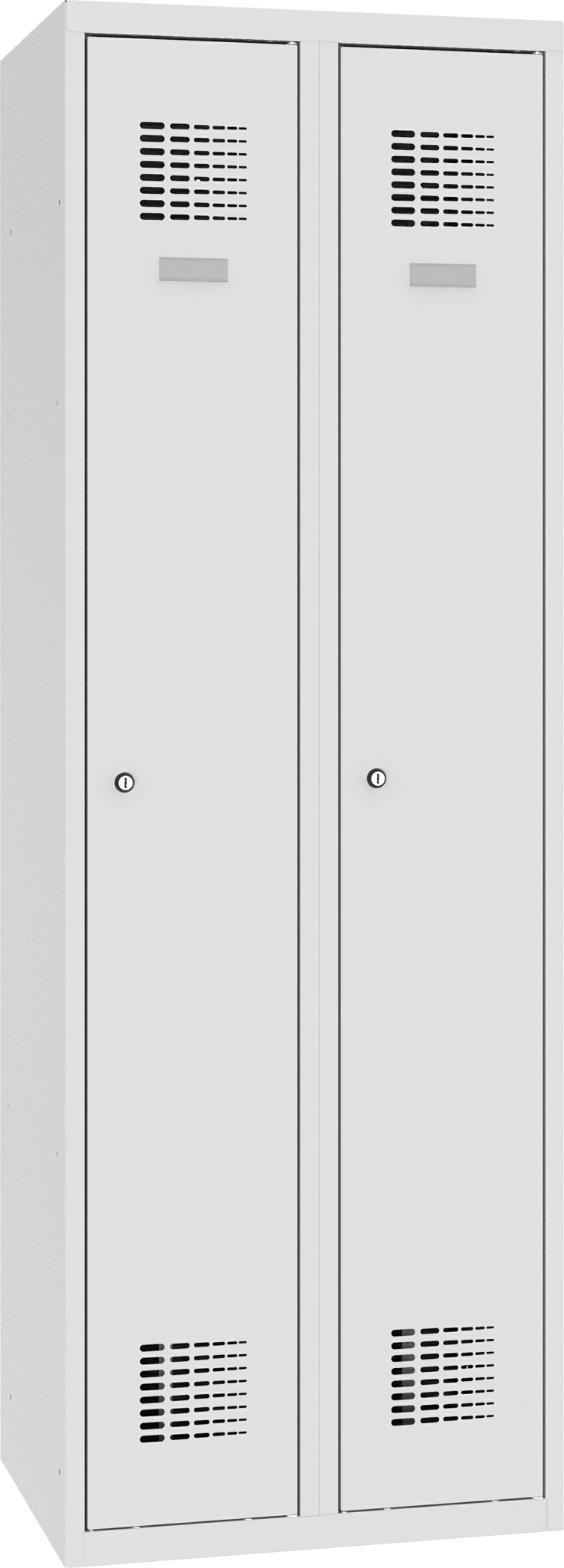 Garderobenschrank, 2 Abteile mit 300 mm Abteilbreite, SUM 320 W, 1 pkt ab Lager