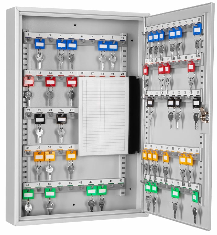 Schlüsselschrank GW-S 100, Farbe RAL 7035