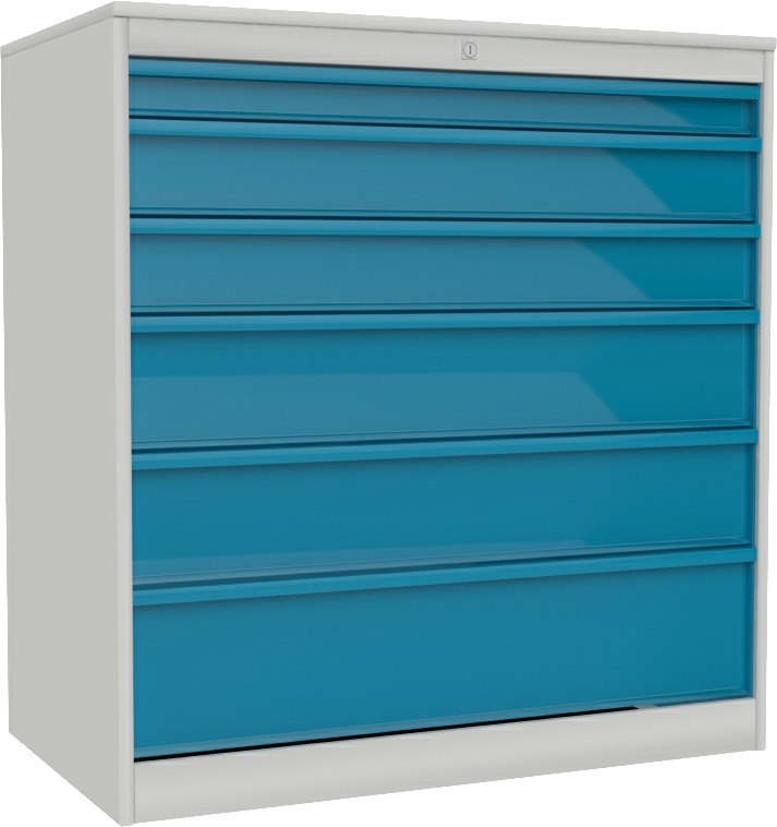 Schubladenschrank 1051x1000x585 mm HxBxT, Szw 302