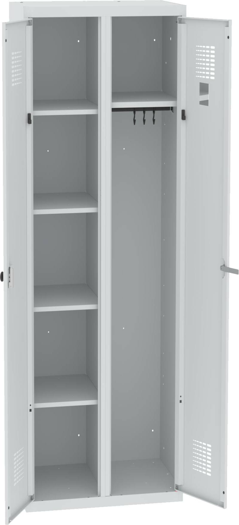 Kleider-/Wäscheschrank 1800x600x500 mm HxBxT, WZD 61 st - ab Lager