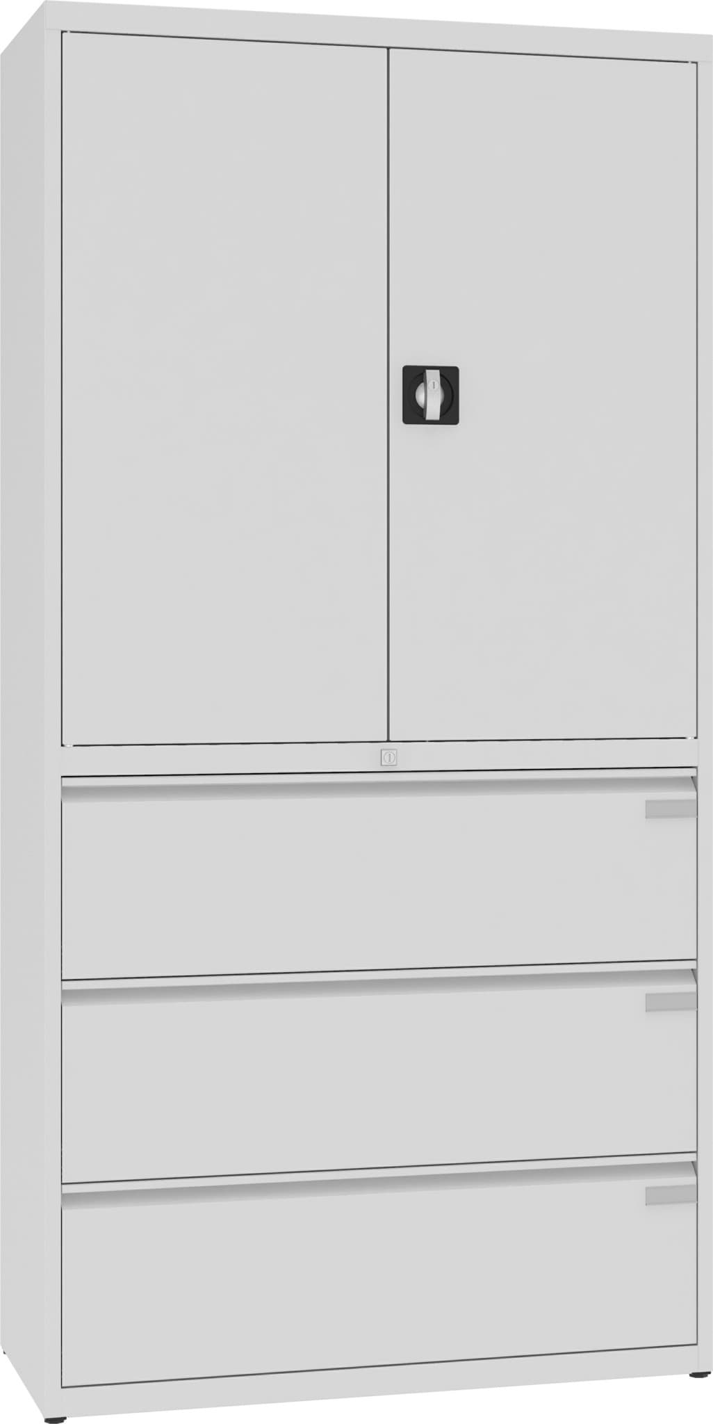 Kombinationsschränke 1990x1000x435 mm HxBxT, SKB 2, für Ordner / 3 Schubladen 
