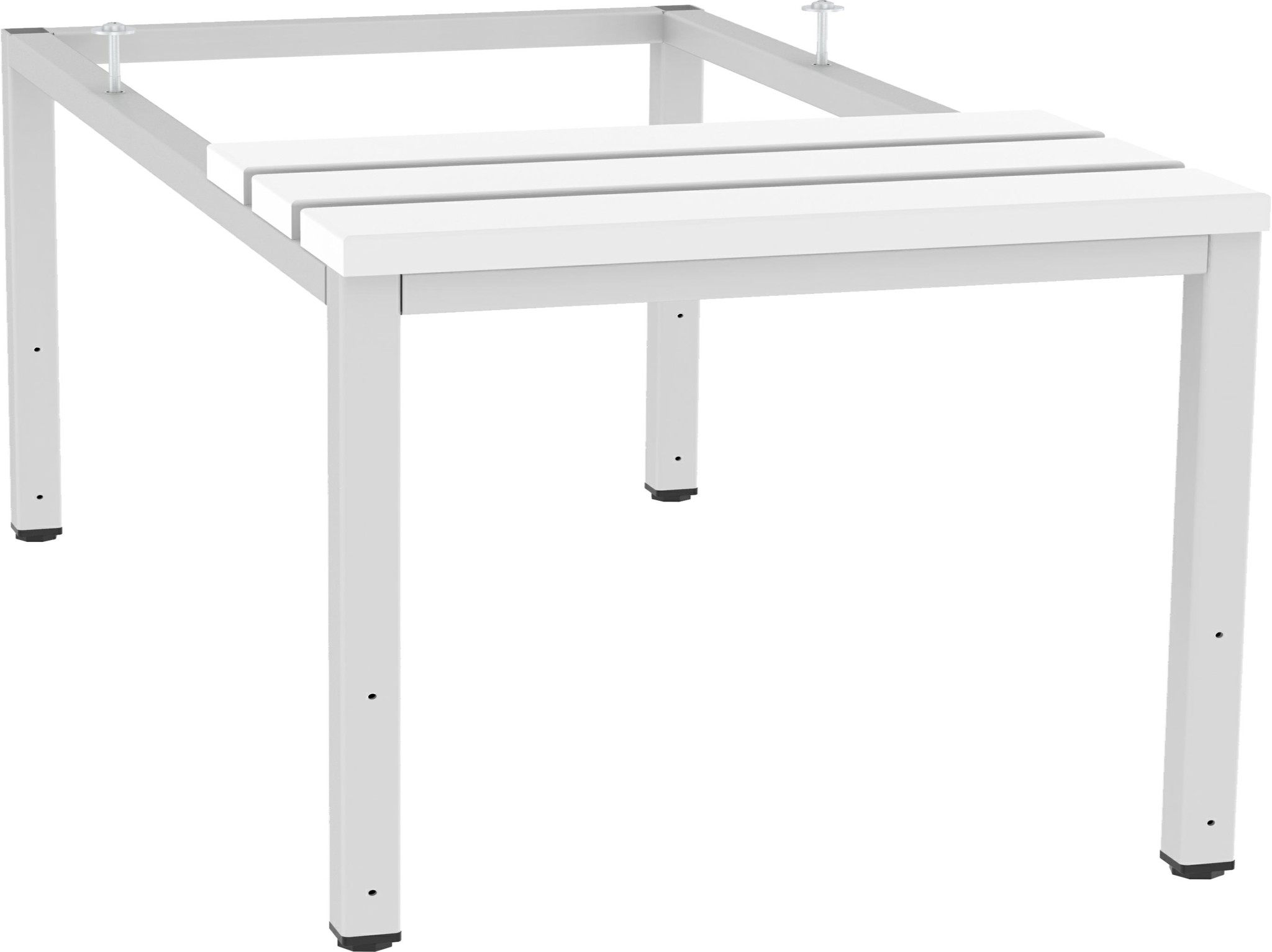 Untergestell mit Sitzbank, Breite 800 mm mit Kunststofflatten