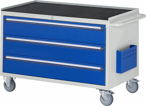Montagewagen Modell XXL3.0, B 1145 x T 650 x H 795mm, Metall-Top 25 mm mit Anti-Rutsch-Matte 