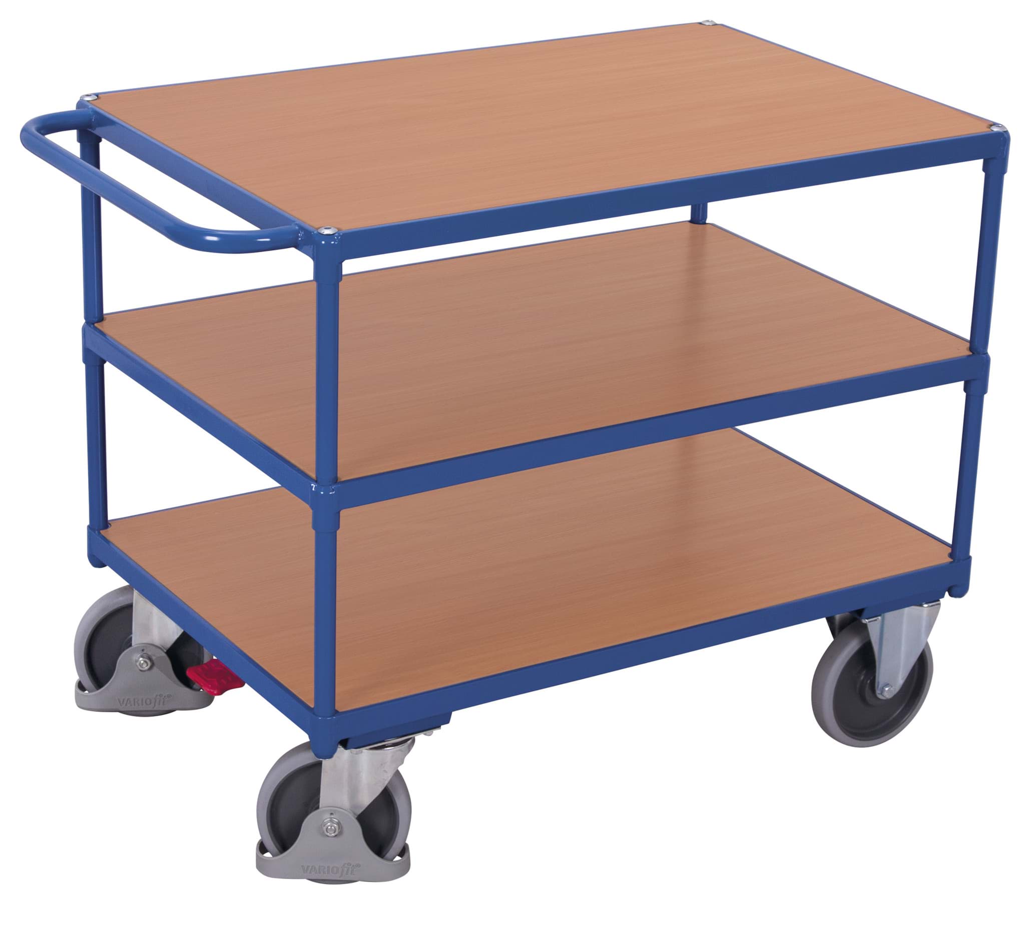 Tischwagen mit 3 Ladeflächen, 1040x500x880 mm BxTxH