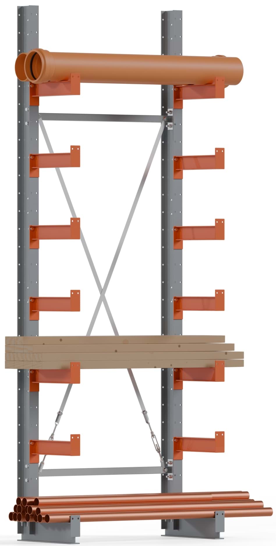 Kragarm-Grundregal, 3000x1000mm HxB