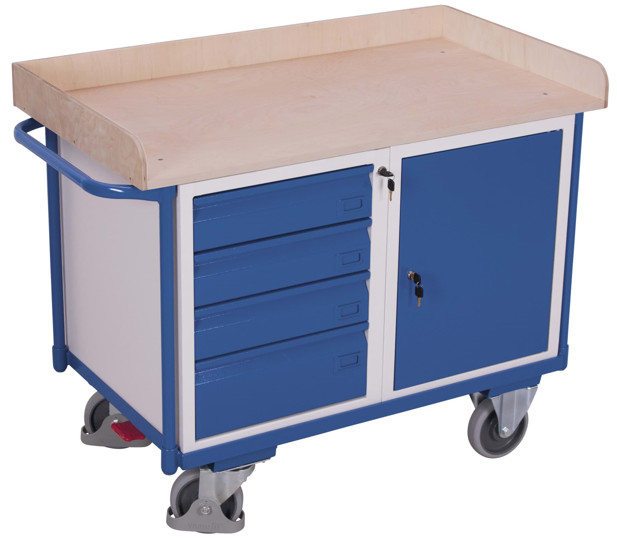 Werkstattwagen, 1 Ladefläche 1220x640x955 mm BxTxH
