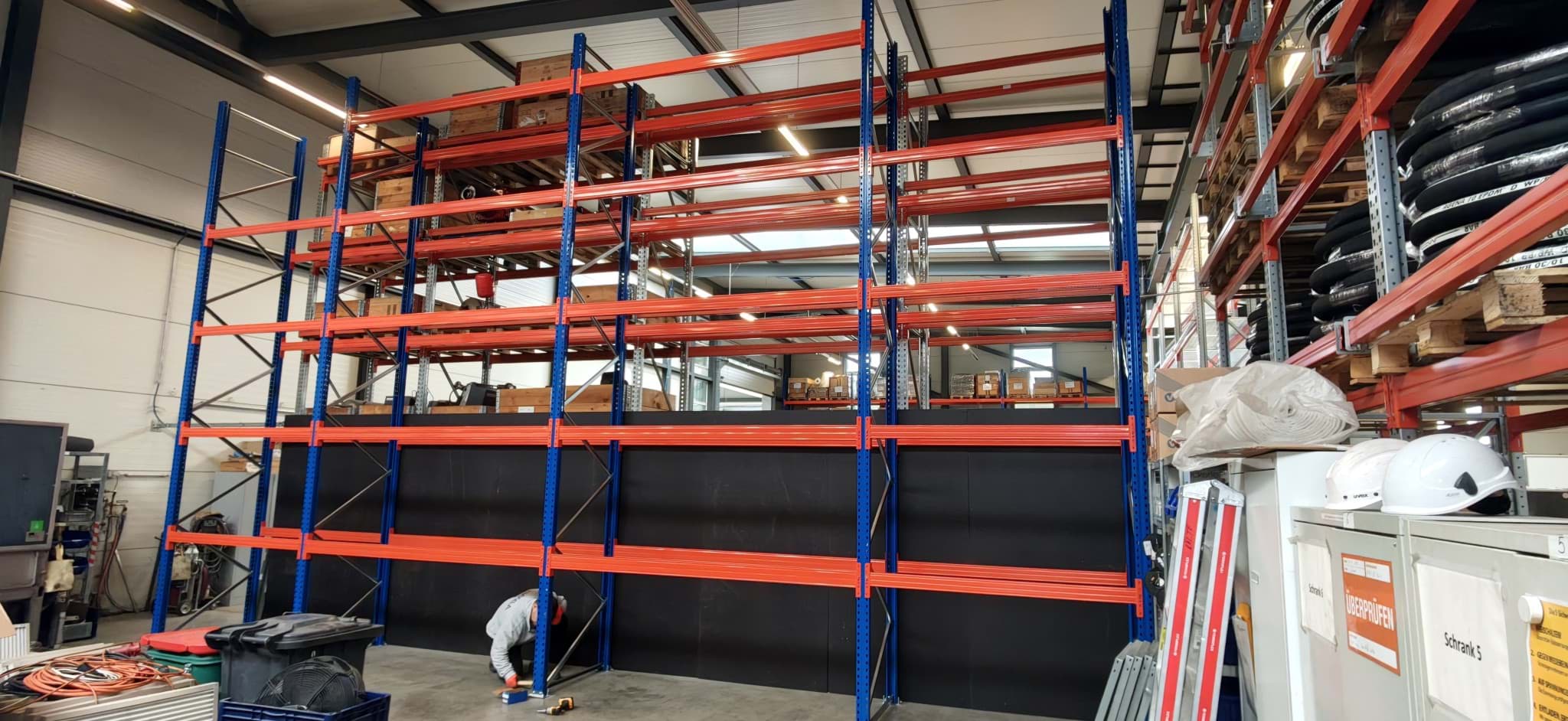 Palettenregal Höhe 6000mm & Sondertiefe