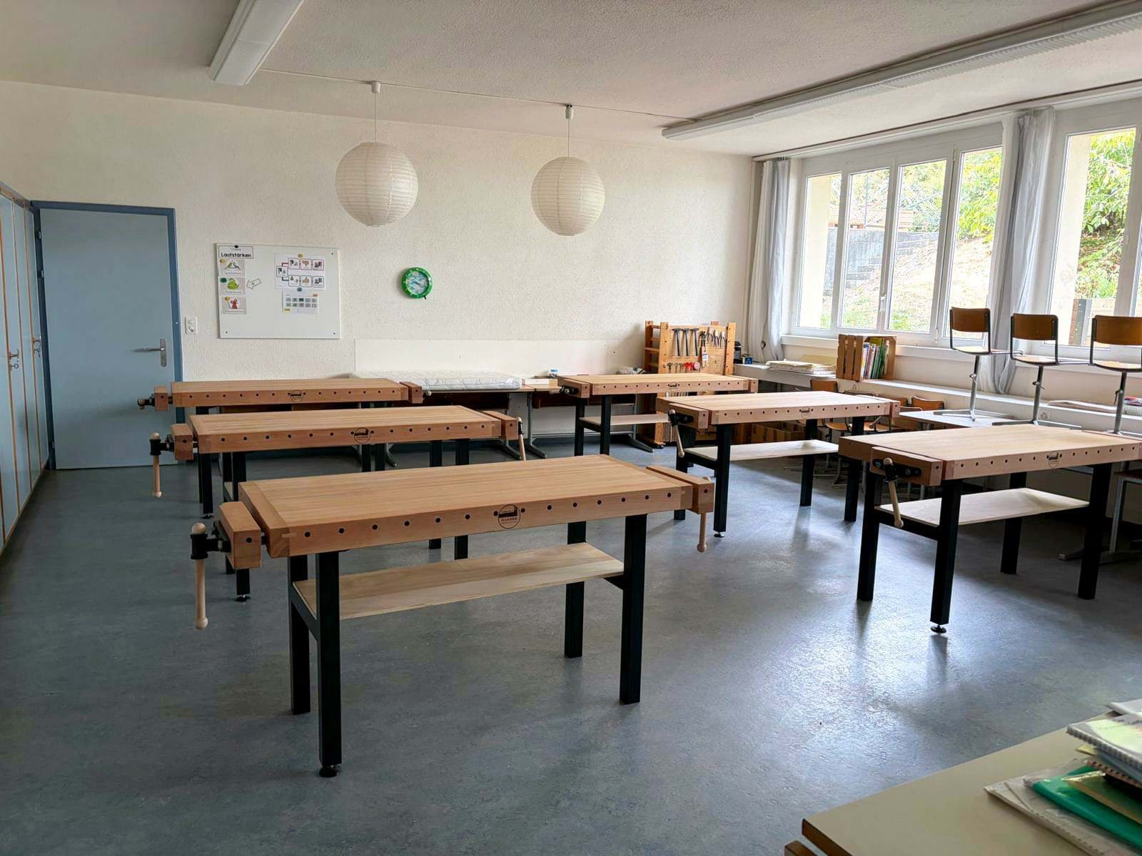 Moderne Hobelbänke fürs Werken
