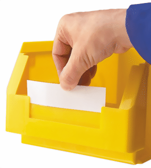 Etiketten transparent für Sichtlagerkasten Grösse 3+4  