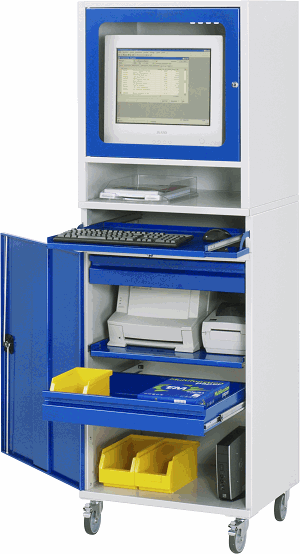 Computer-Schrank - Modell 66, B 650 x T 520 x H 1860 mm