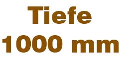 Buchenplatten, Tiefe 1000 mm