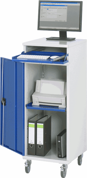 Computer-Schrank - Modell 60, B 450 x T 520 x H 1825 mm