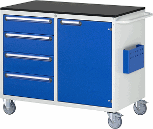 Montagewagen Modell LL5.21.12, B 1145 x T 650 x H 970 mm, Melamin-Top 19 mm