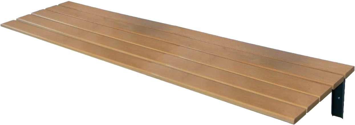 Wandsitzbank L= 1500 mm behindertengerecht, Tiefe 600 mm