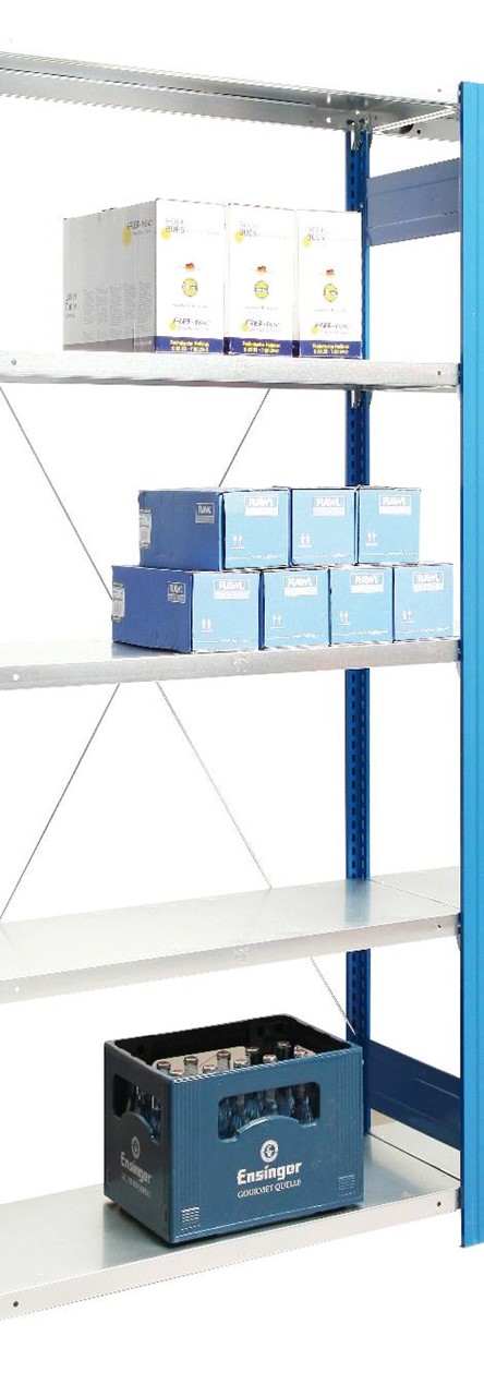 Anbauregal 3000xx875x300 mm HxBxT in diversen Farben