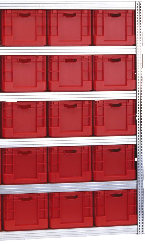 Eurokasten-Anbauregal 2075x1285x600 mm HxBxT